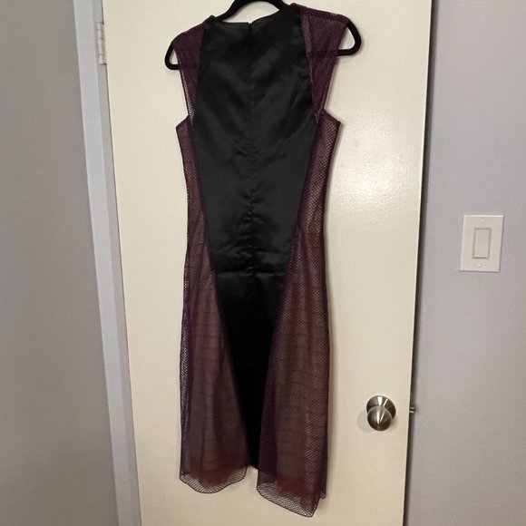 Marios Schwab Guipure Lace and Satin Dress w/ Nude Illusion Lining - Picture 10 of 12